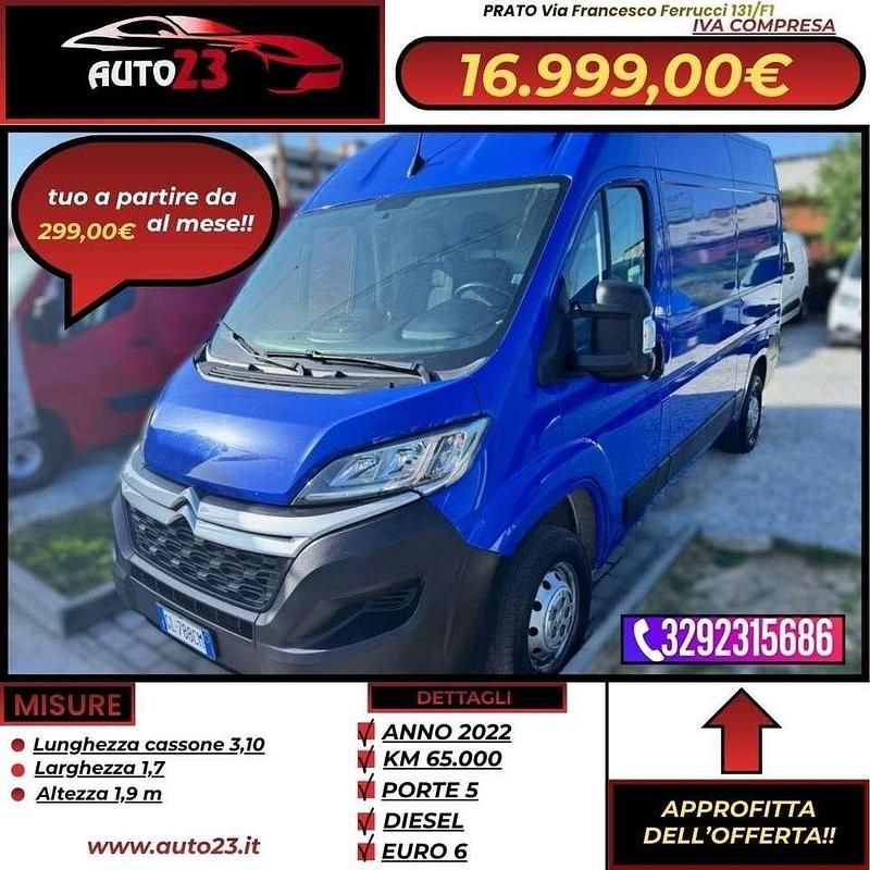 Usata Citroën Jumper 120 CV (88 kW) 2022 Blu/azzurro Monovolume