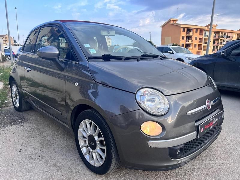 Usata Fiat 500C Lounge 95 CV (69 kW) 2011 Grigio Cabrio