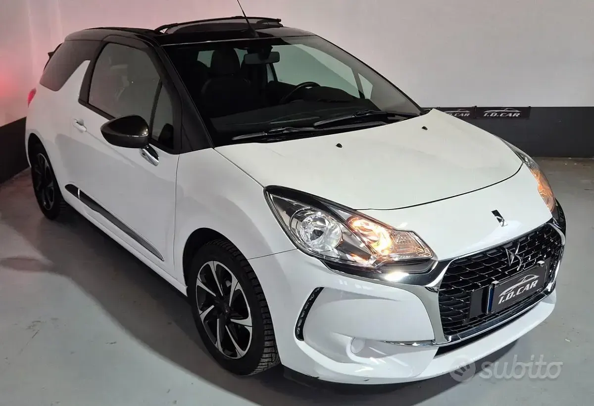 Usata DS Automobiles DS3 Sport Chic 110 CV (80 kW) 2018 Bianco Cabrio