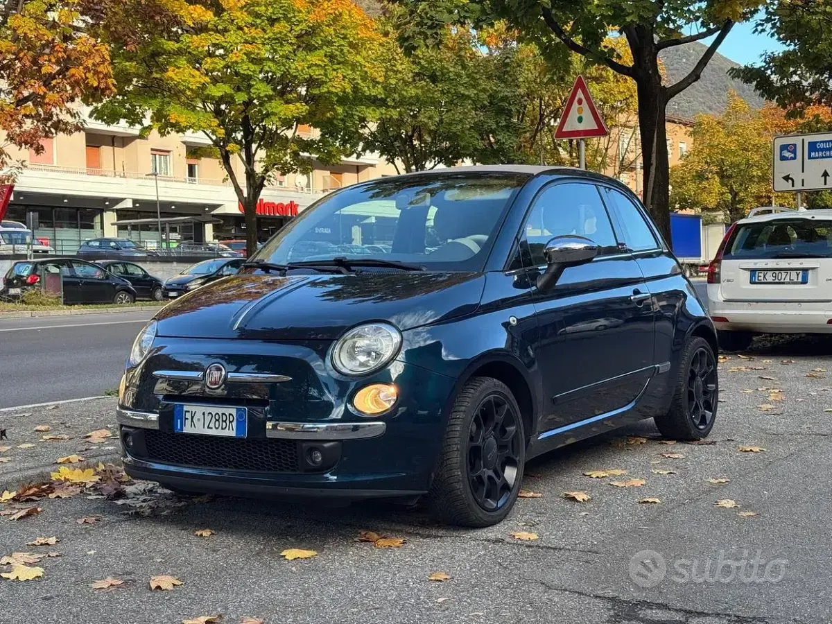 Usata Fiat 500C 69 CV (50 kW) 2013 Blu Cabrio