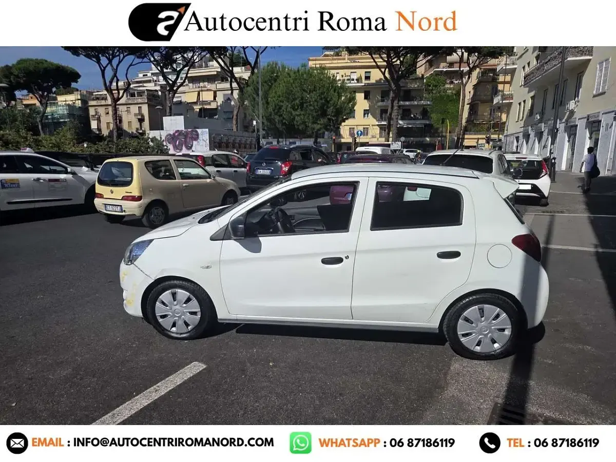 Usata Mitsubishi Space Star Intense 71 CV (52 kW) 2016 Bianco Utilitaria