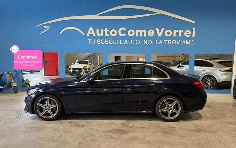 Usata Mercedes C220 Premium 170 CV (125 kW) 2018 Blu/azzurro Berlina