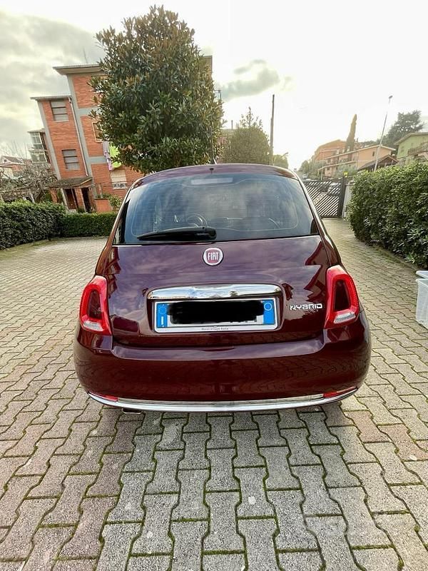 Usata Fiat 500 70 CV (51 kW) 2021 Rosso Utilitaria