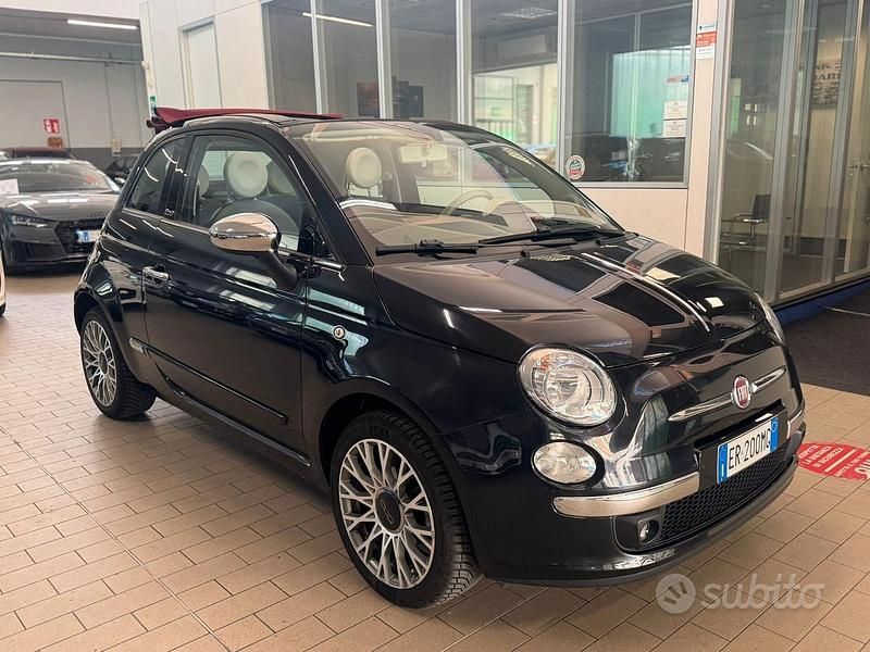 Usata Fiat 500C Lounge 69 CV (50 kW) 2013 Nero Cabrio