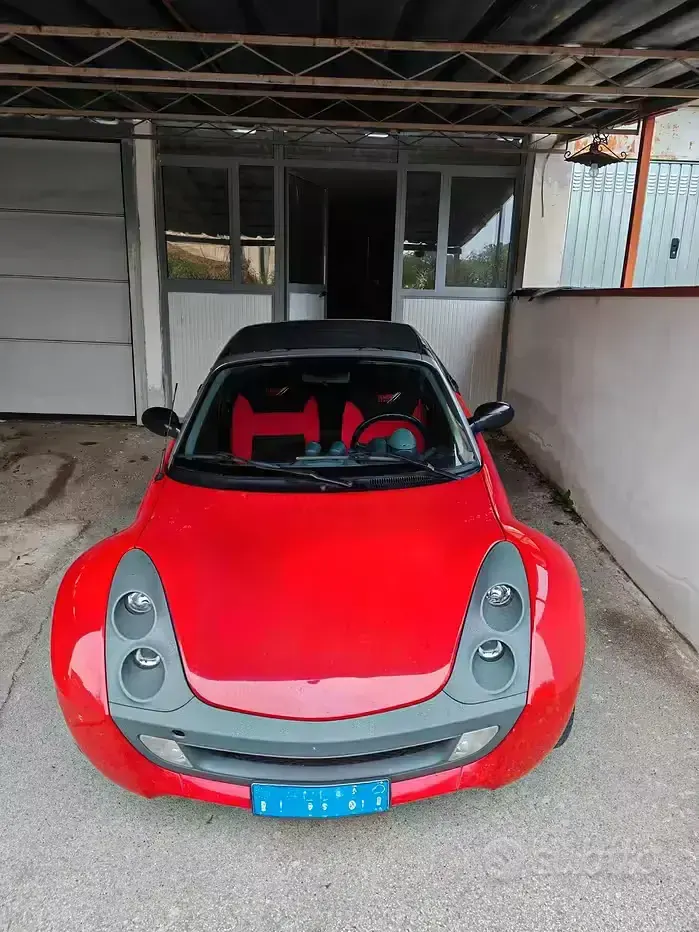 Usata Smart Roadster 82 CV (60 kW) 2003 Rosso Cabrio