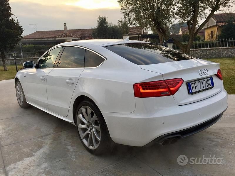 Usata Audi A5 S-Line 177 CV (130 kW) 2013 Bianco Coupé