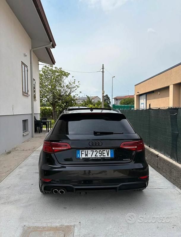 Usata Audi A3 S-Line 184 CV (135 kW) 2019 Nero Berlina