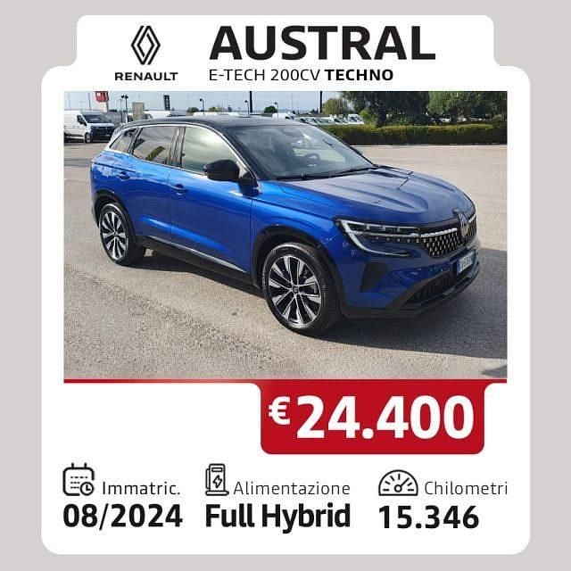 Usata Renault Austral Techno 200 CV (147 kW) 2024 Antracite SUV