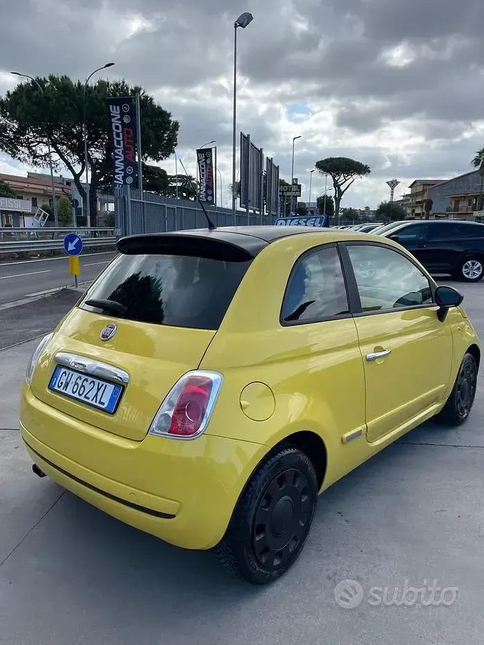 Usata Fiat 500 75 CV (55 kW) 2009 Giallo Cabrio