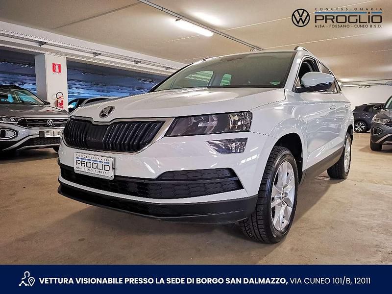 Usata Skoda Karoq Ambition 110 CV (80 kW) 2021 0q pure white SUV