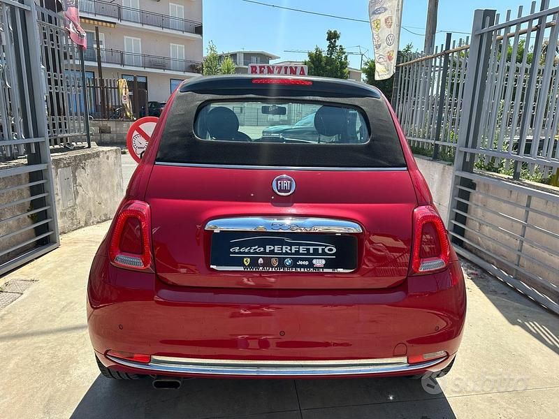 Usata Fiat 500C Lounge 69 CV (50 kW) 2015 Rosso Cabrio