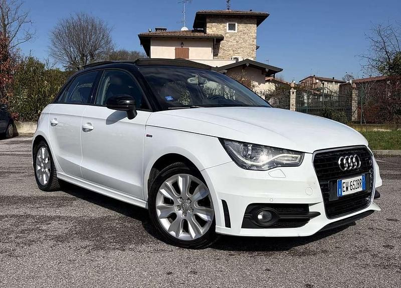 Usata Audi A1 S-Line 90 CV (66 kW) 2014 Bianco Utilitaria