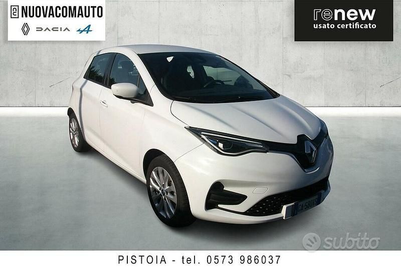 Usata Renault Zoe Life 80 kW (109 CV) 2020 Bianco Utilitaria