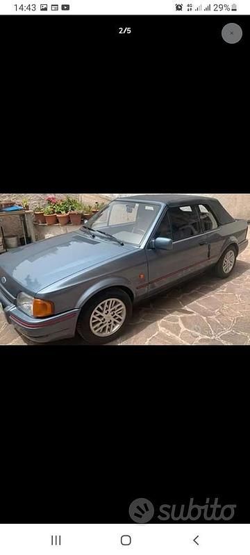Begagnad Ford Escort Cabriolet 1990 Cab