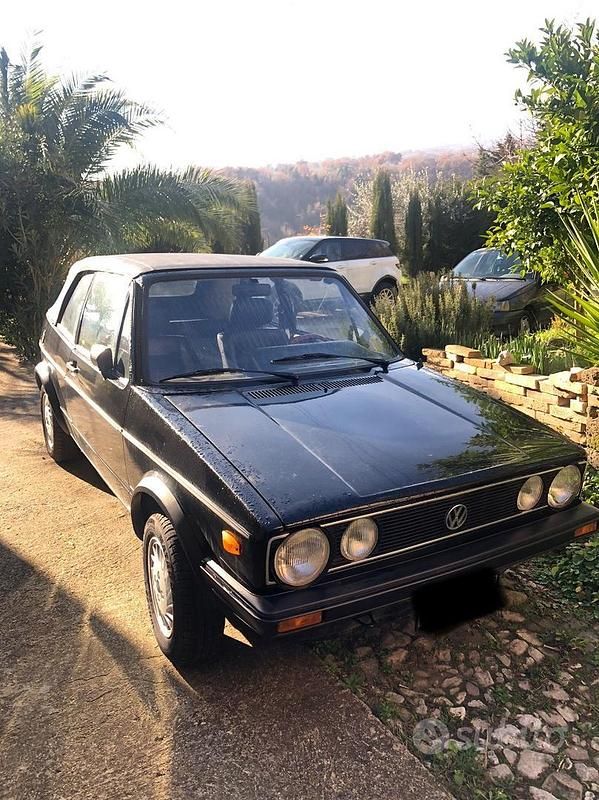 Usata VW Golf Cabriolet 50 CV (36 kW) 1981 Nero Cabrio