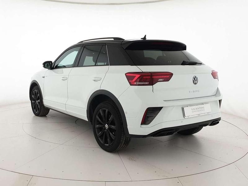 Usata VW T-Roc R-line 110 CV (80 kW) 2022 Pure white nero SUV