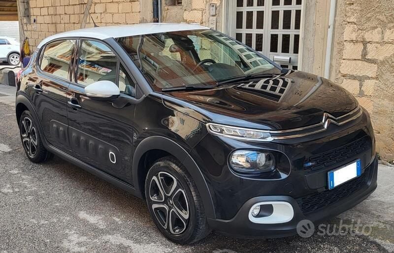 Nero Usata 2017 Citroën C3 Shine Due volumi | 9750 € (Cara) - Immagine 1/4