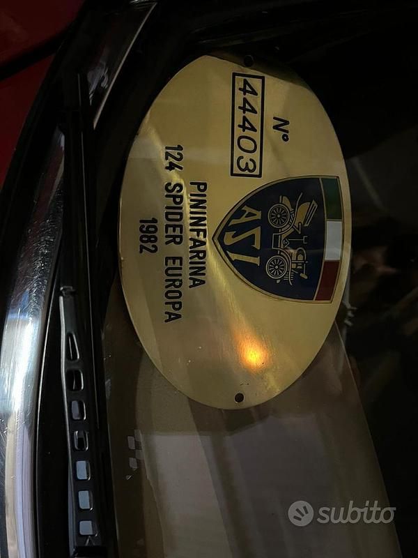 Usata Fiat 124 Spider 1982 Rosso Cabrio