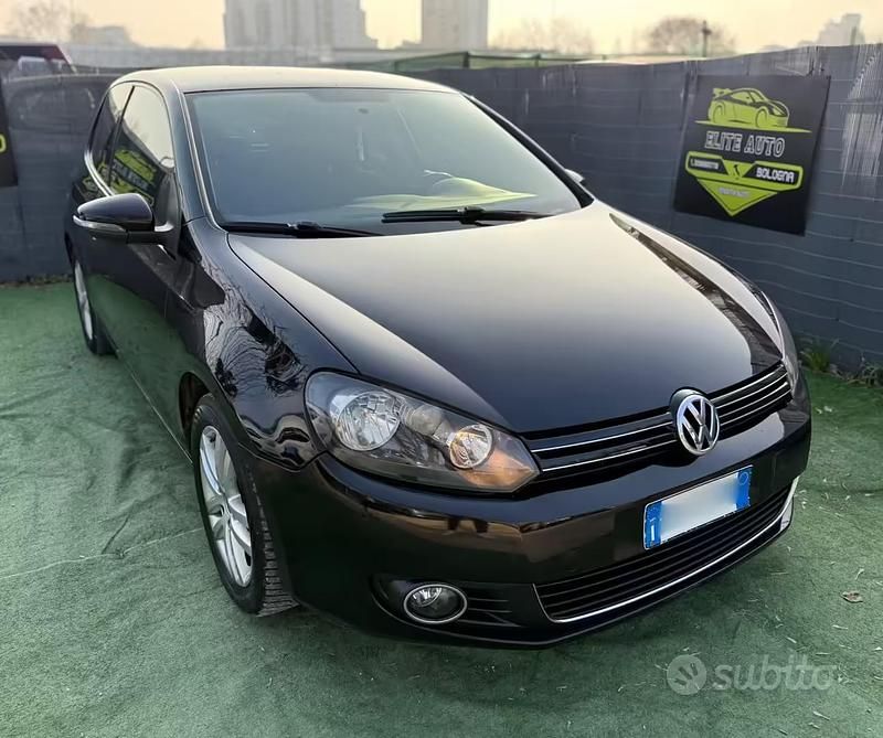 Usata VW Golf VI Highline 122 CV (89 kW) 2010 Nero Utilitaria