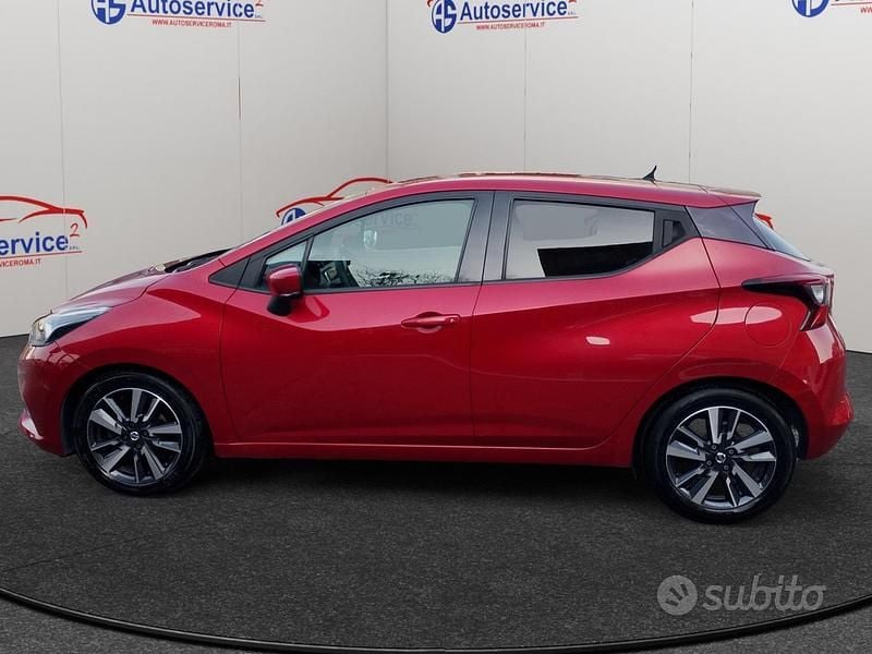 Usata Nissan Micra Tekna 90 CV (66 kW) 2019 Rosso Utilitaria