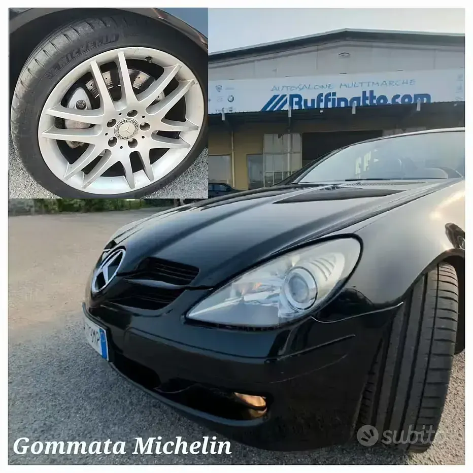 Usata Mercedes SLK300 163 CV (119 kW) 2009 Grigio Cabrio