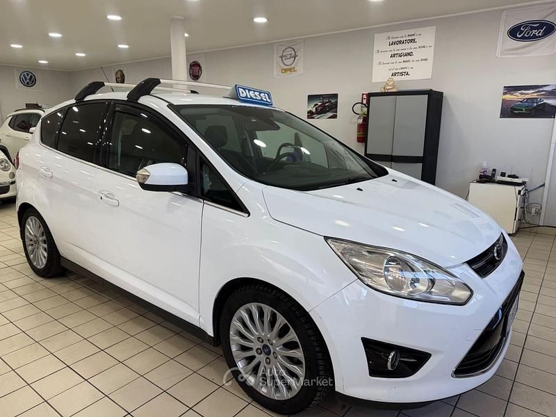 Usata Ford C-MAX Titanium 116 CV (85 kW) 2013 Bianco Monovolume
