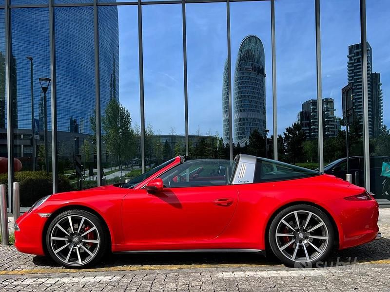 Rosso Usata 2014 Porsche 911 Targa 4 Cabrio | 82.600 € - Immagine 1/4