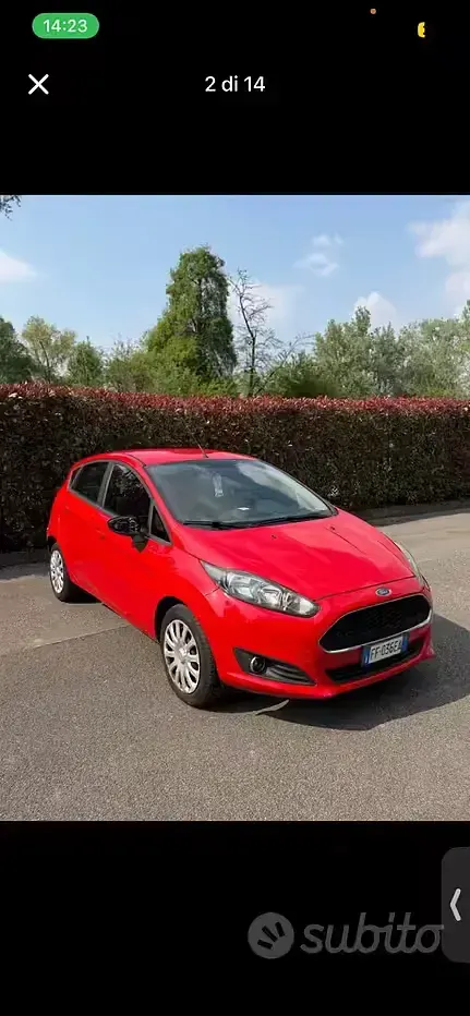 Usata Ford Fiesta 95 CV (69 kW) 2016 Rosso Utilitaria