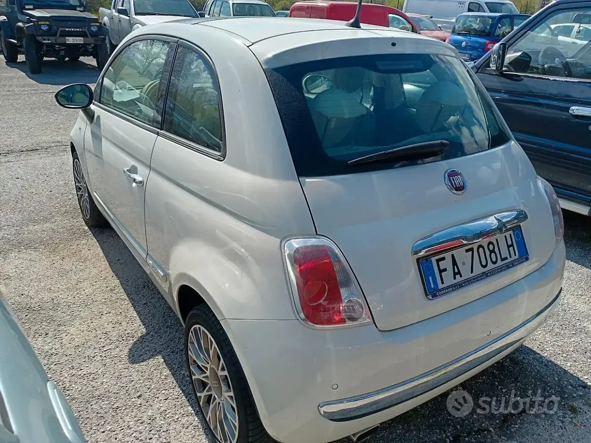 Usata Fiat 500 Lounge 95 CV (69 kW) 2015 Bianco Berlina