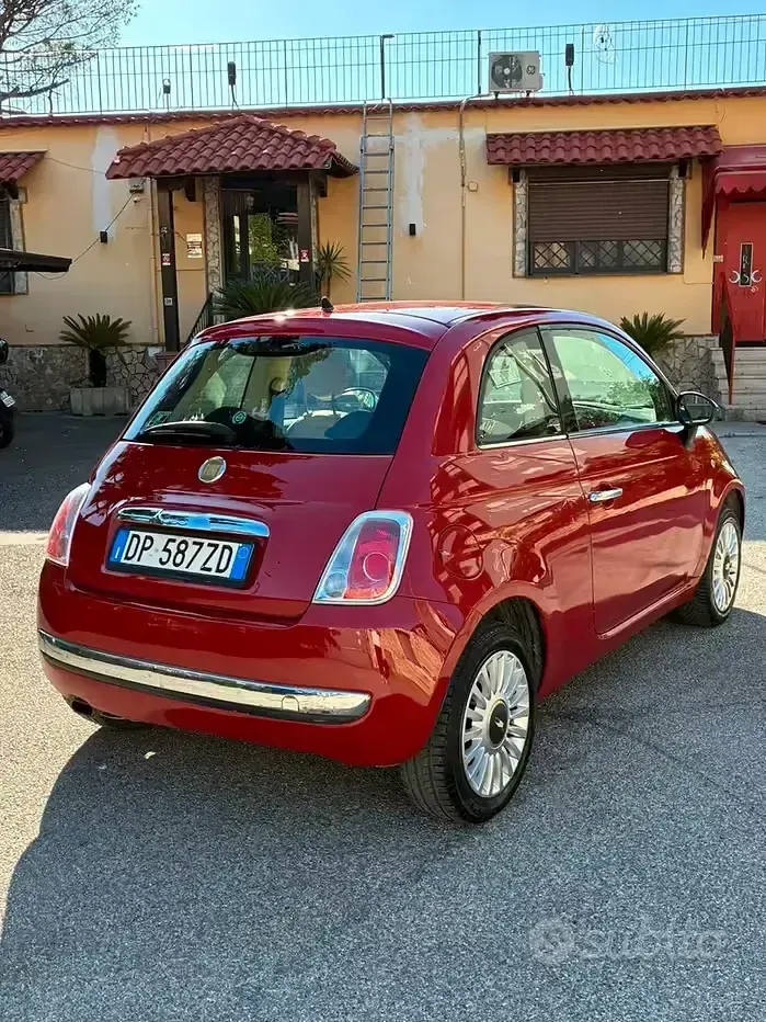 Usata Fiat 500 69 CV (50 kW) 2009 Rosso Cabrio