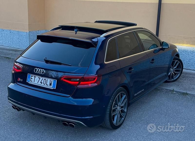 Usata Audi S3 300 CV (220 kW) 2014 Blu Berlina