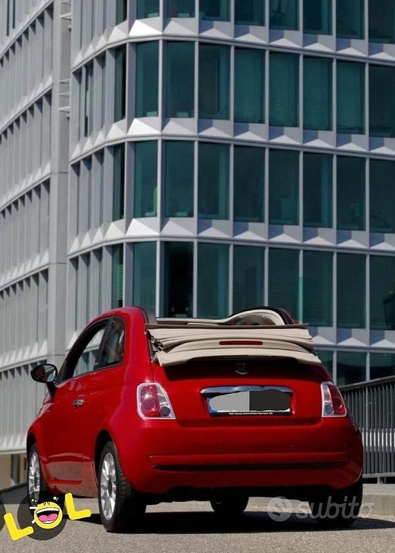 Usata Fiat 500C 2018 Rosso Cabrio