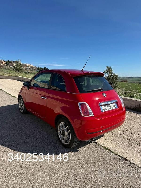 Usata Fiat 500 69 CV (50 kW) 2009 Rosso Cabrio