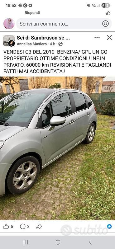 Usata Citroën C3 95 CV (69 kW) 2010 Grigio Utilitaria