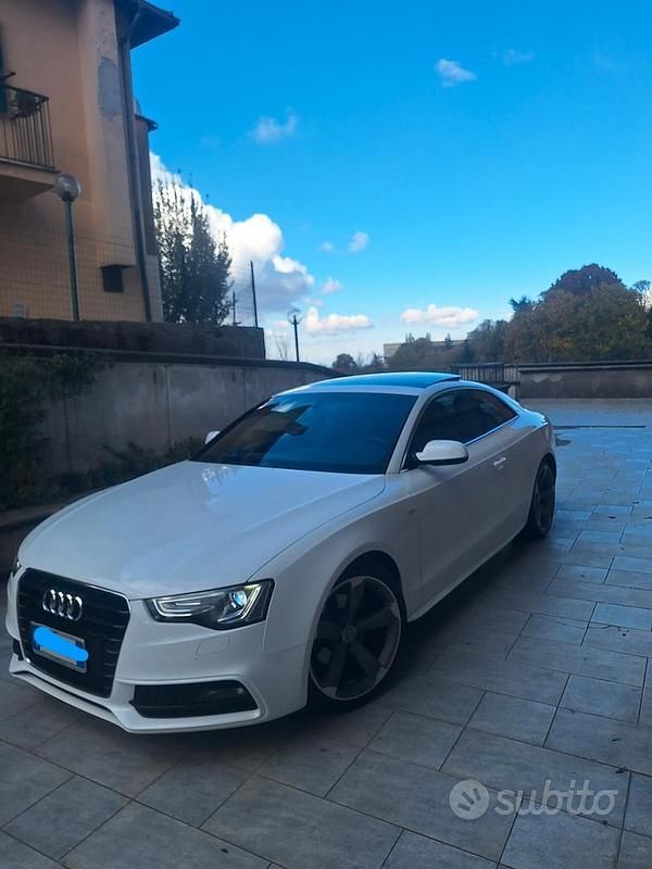 Usata Audi A5 S-Line 2014 Bianco Coupé