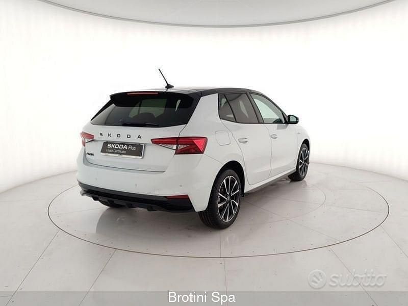 Nuova Skoda Fabia Monte Carlo 80 CV (58 kW) 2025 Bianco Berlina