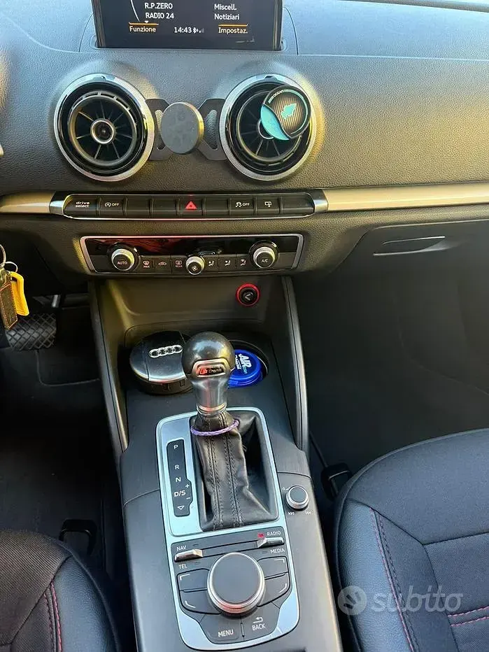 Usata Audi A3 S-Line 110 CV (80 kW) 2015 Nero Berlina