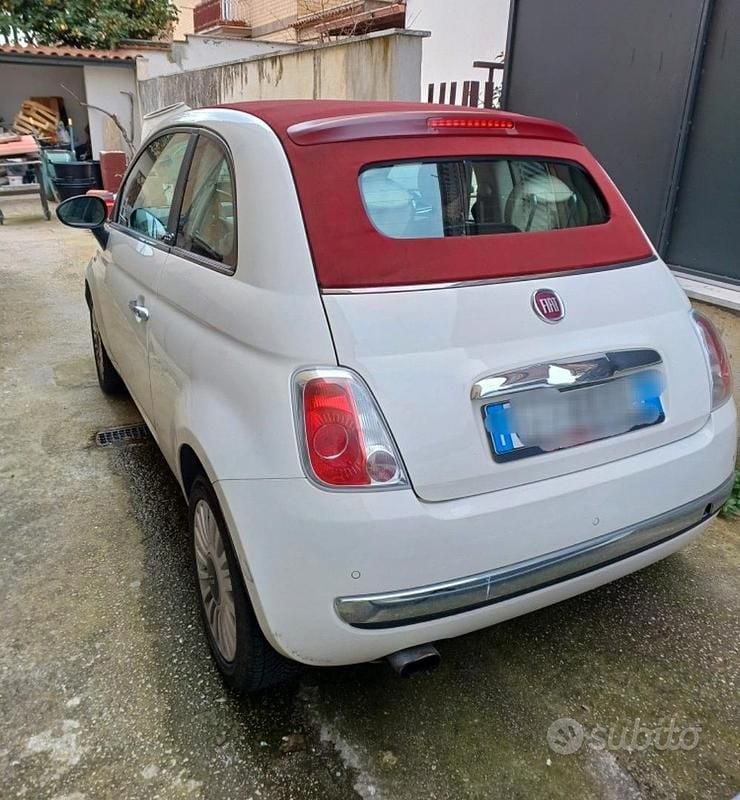 Usata Fiat 500C 69 CV (50 kW) 2013 Bianco Cabrio