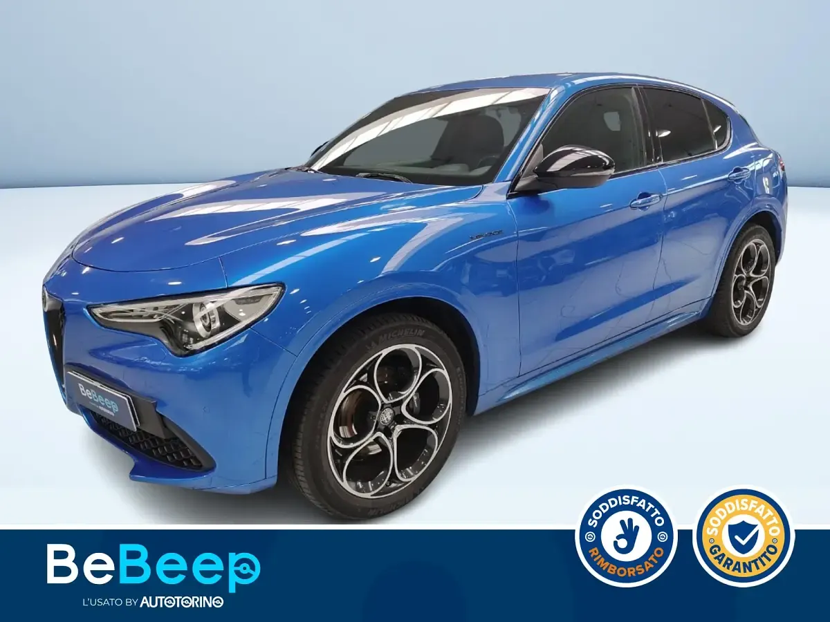 Usata Alfa Romeo Stelvio Veloce 210 CV (154 kW) 2021 Blu metallizzato SUV