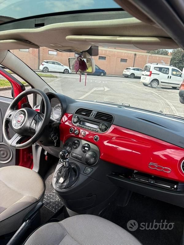 Usata Fiat 500 2008 Rosso Utilitaria
