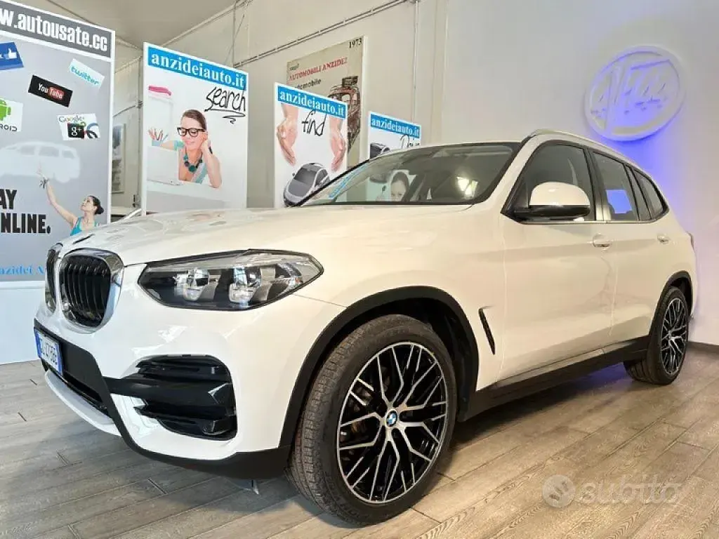 Usata BMW X3 Advantage 190 CV (139 kW) 2020 Bianco pastello SUV