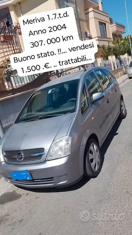 Usata Opel Meriva 2004 Grigio Monovolume