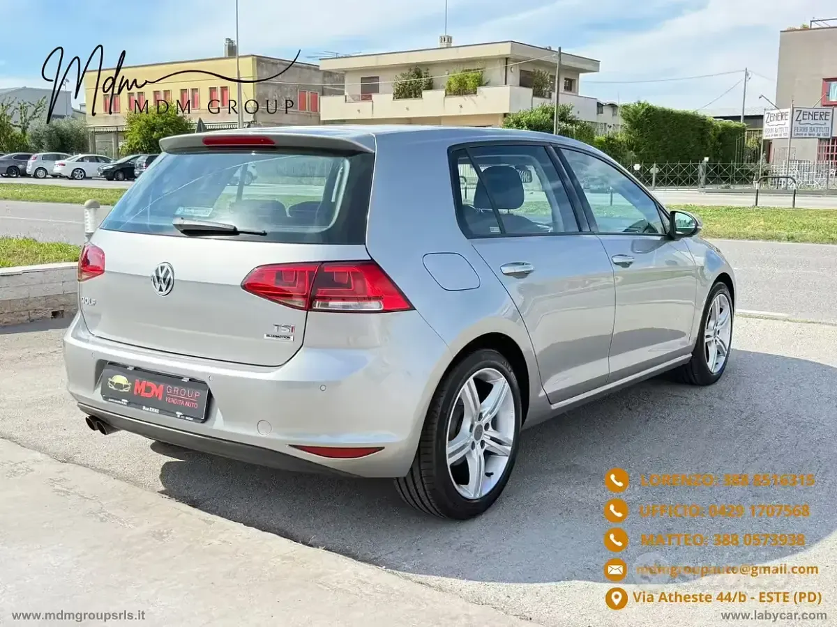 Usata VW Golf VII Highline 122 CV (89 kW) 2015 Grigio Berlina