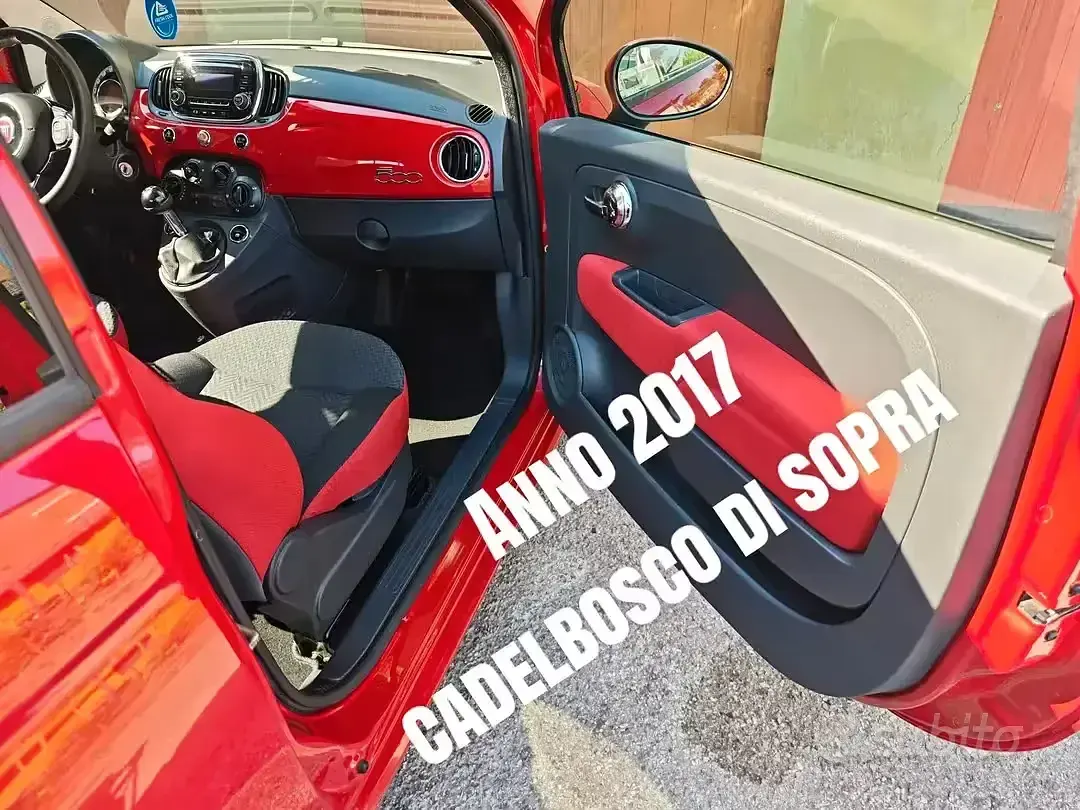 Usata Fiat 500 95 CV (69 kW) 2017 Rosso Berlina