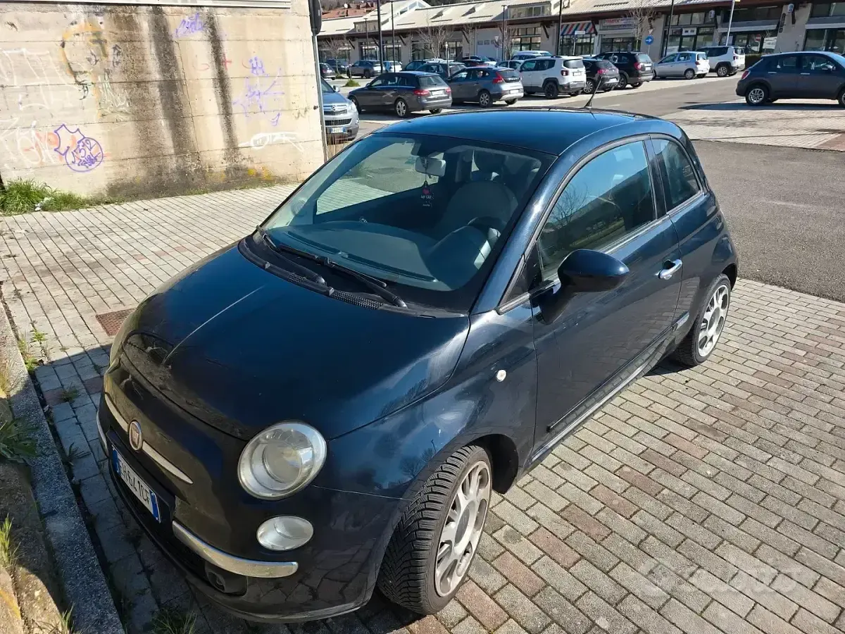 Usata Fiat 500 69 CV (50 kW) 2011 Blu Utilitaria