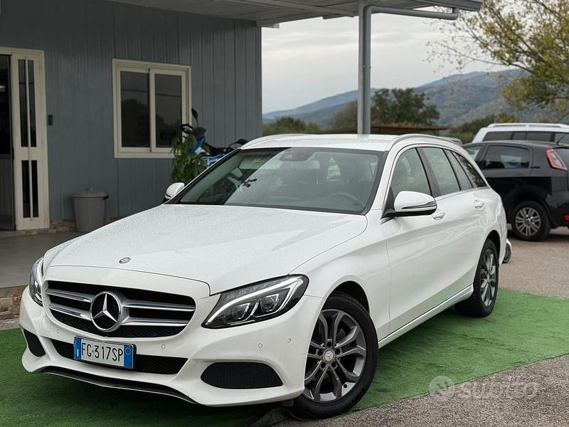 Usata Mercedes C200 Premium 135 CV (99 kW) 2016 Bianco Berlina