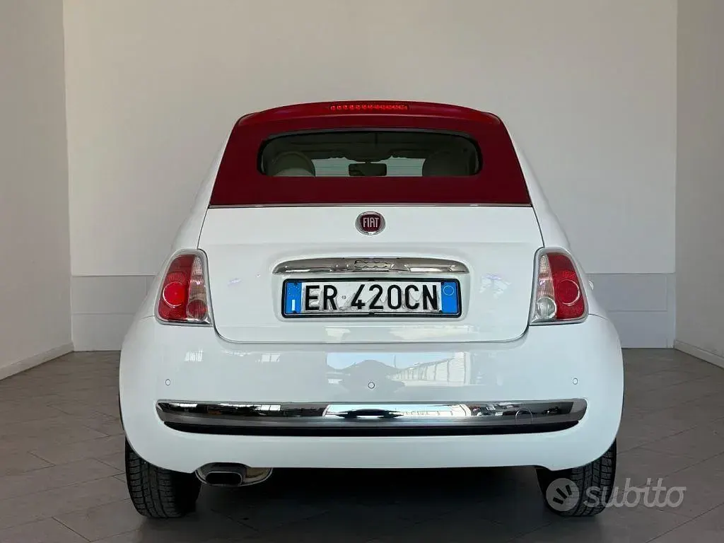 Usata Fiat 500C 69 CV (50 kW) 2013 Bianco Cabrio