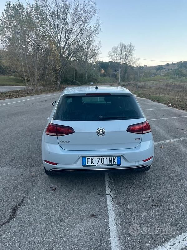 Usata VW Golf VII 115 CV (84 kW) 2017 Bianco Berlina