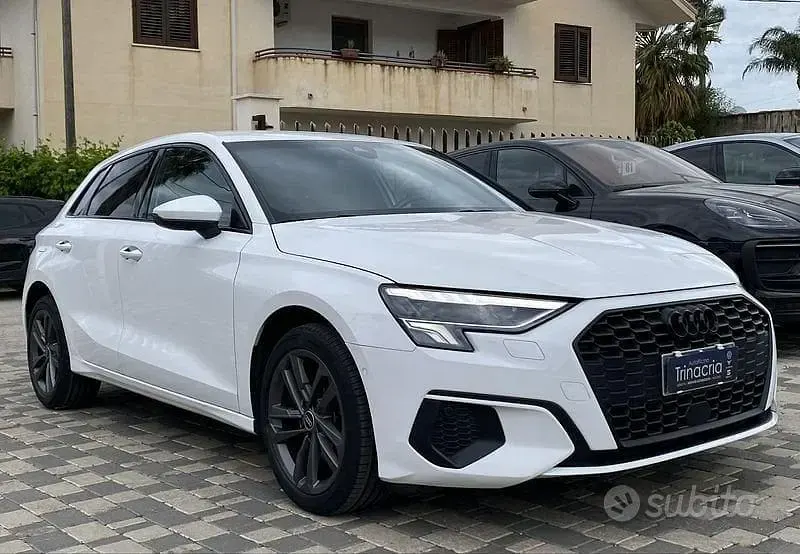 Usata Audi A3 Advanced Plus 150 CV (110 kW) 2022 Bianco Berlina
