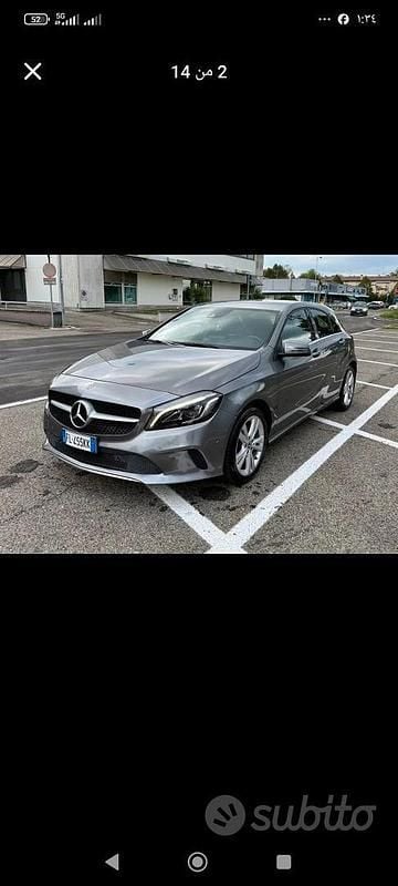 Usata Mercedes A180 109 CV (80 kW) 2017 Grigio Berlina